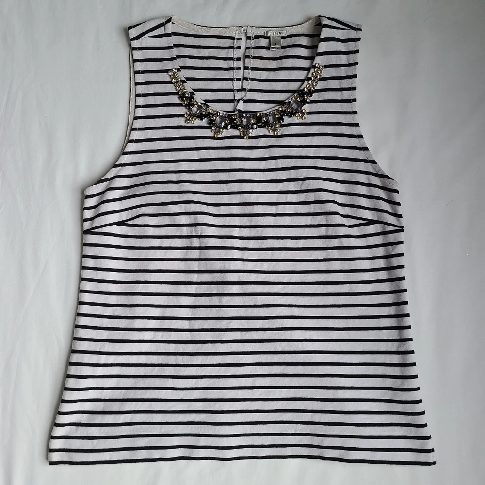 SALE! J.Crew Jeweled Collar Top